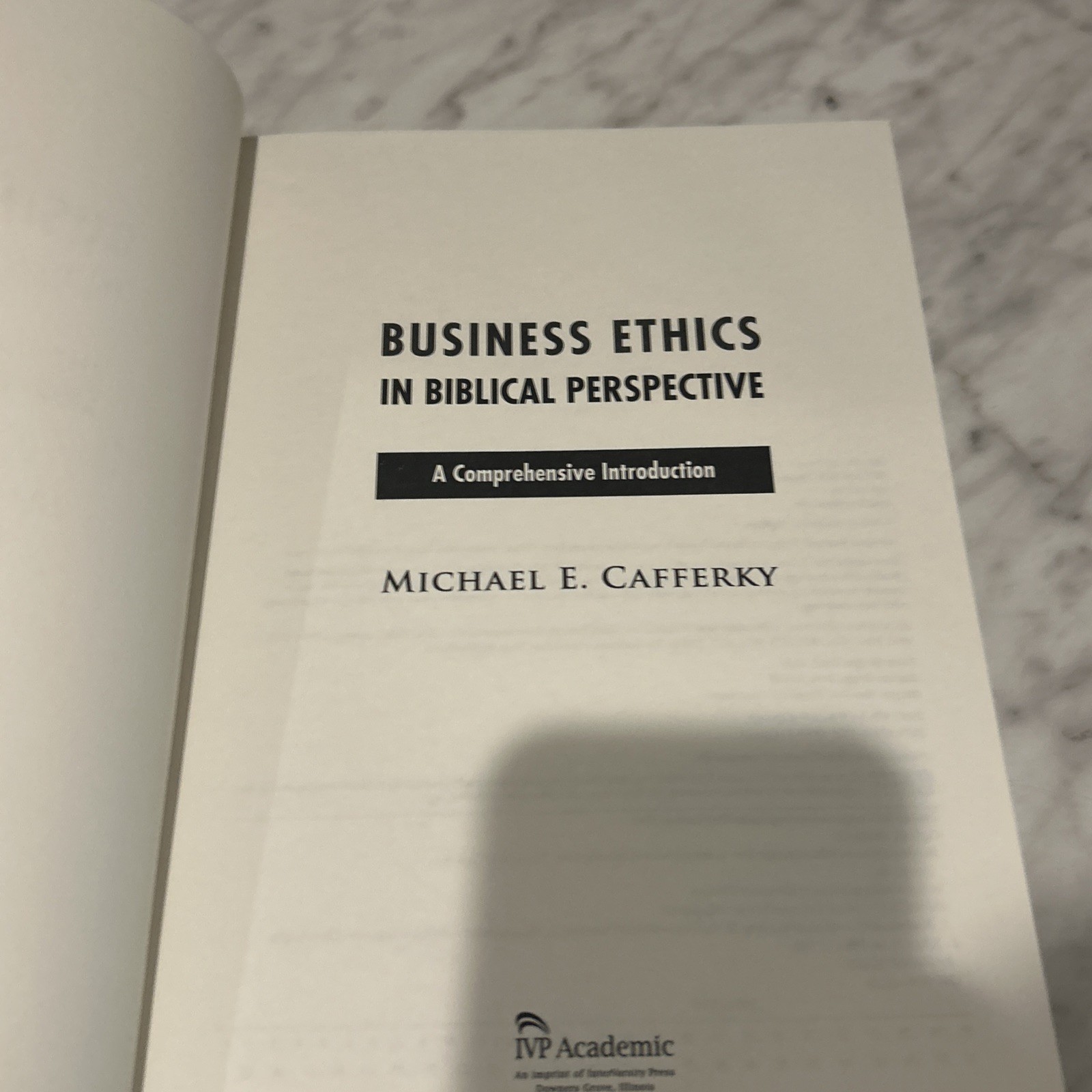Business Ethics in Biblical Perspective : Cafferky (2015, Hardcover)