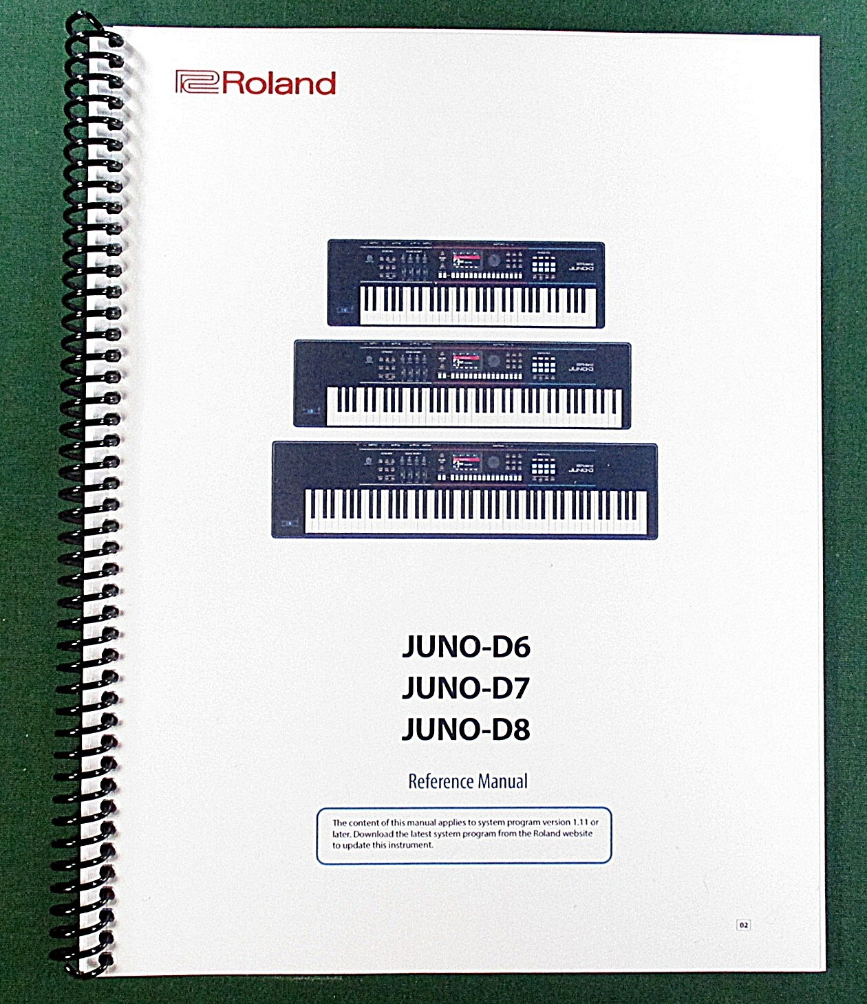Roland Juno-D6 D7 D8 Reference Manual: 54 Pages & Protective Covers!