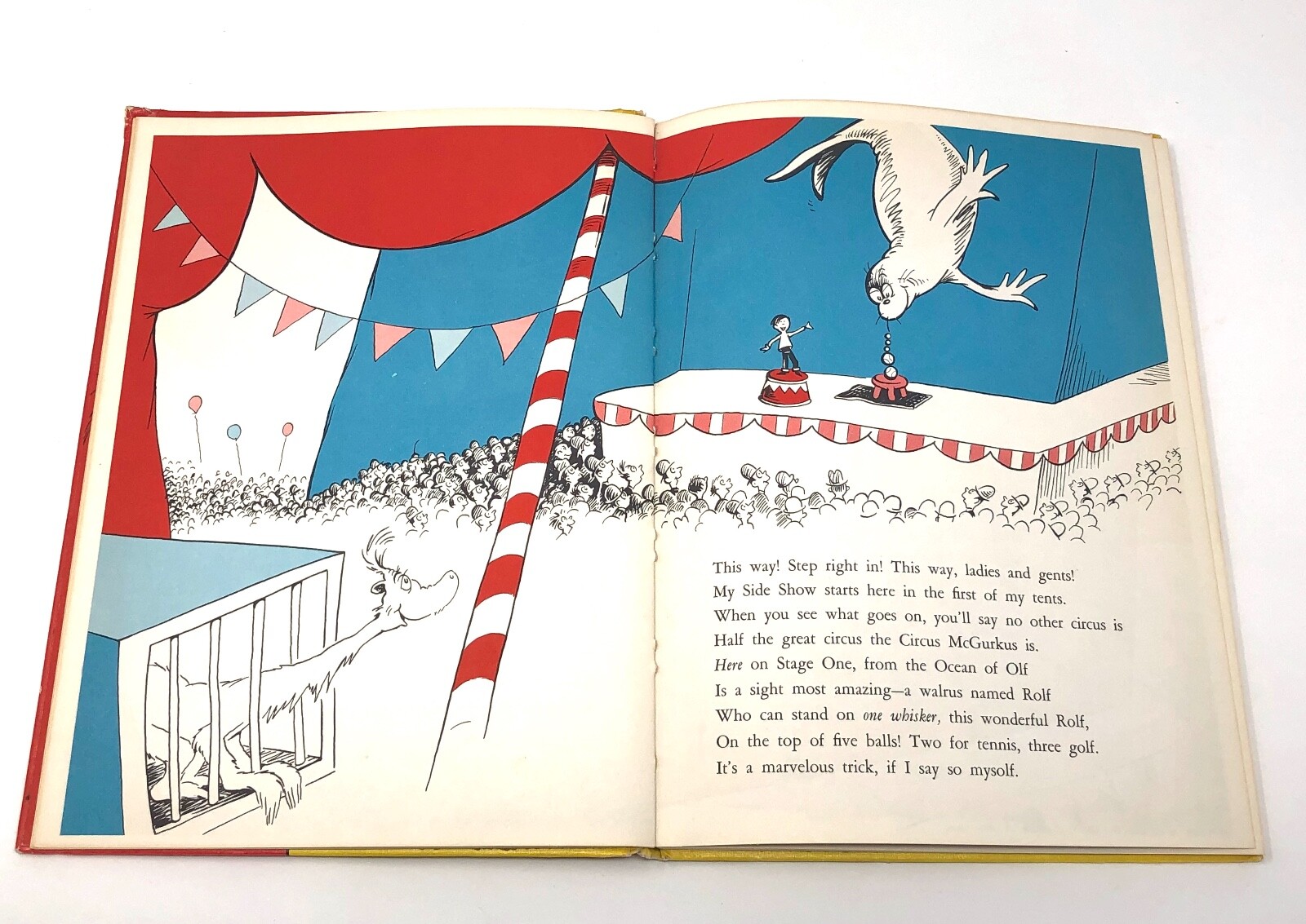 If I Ran The Circus Dr Seuss – Vintage 1956 8.25″ x 11.25″ HC book club edition
