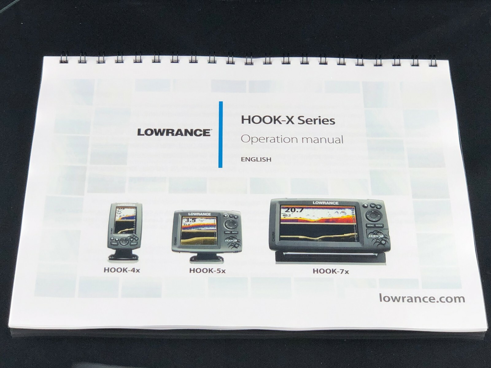 Lowrance HOOK 4X HOOK 5X HOOK 7X Sonar Manual Instructions