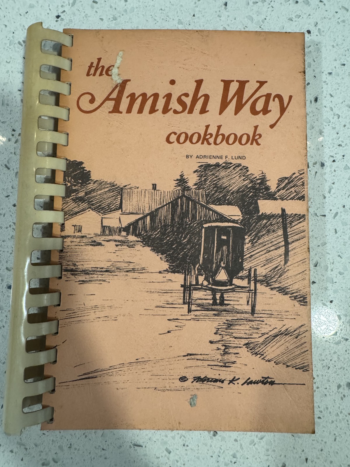 The Amish Way Cookbook by Adrienne F. Lund 1981 Vintage Spiral Bound