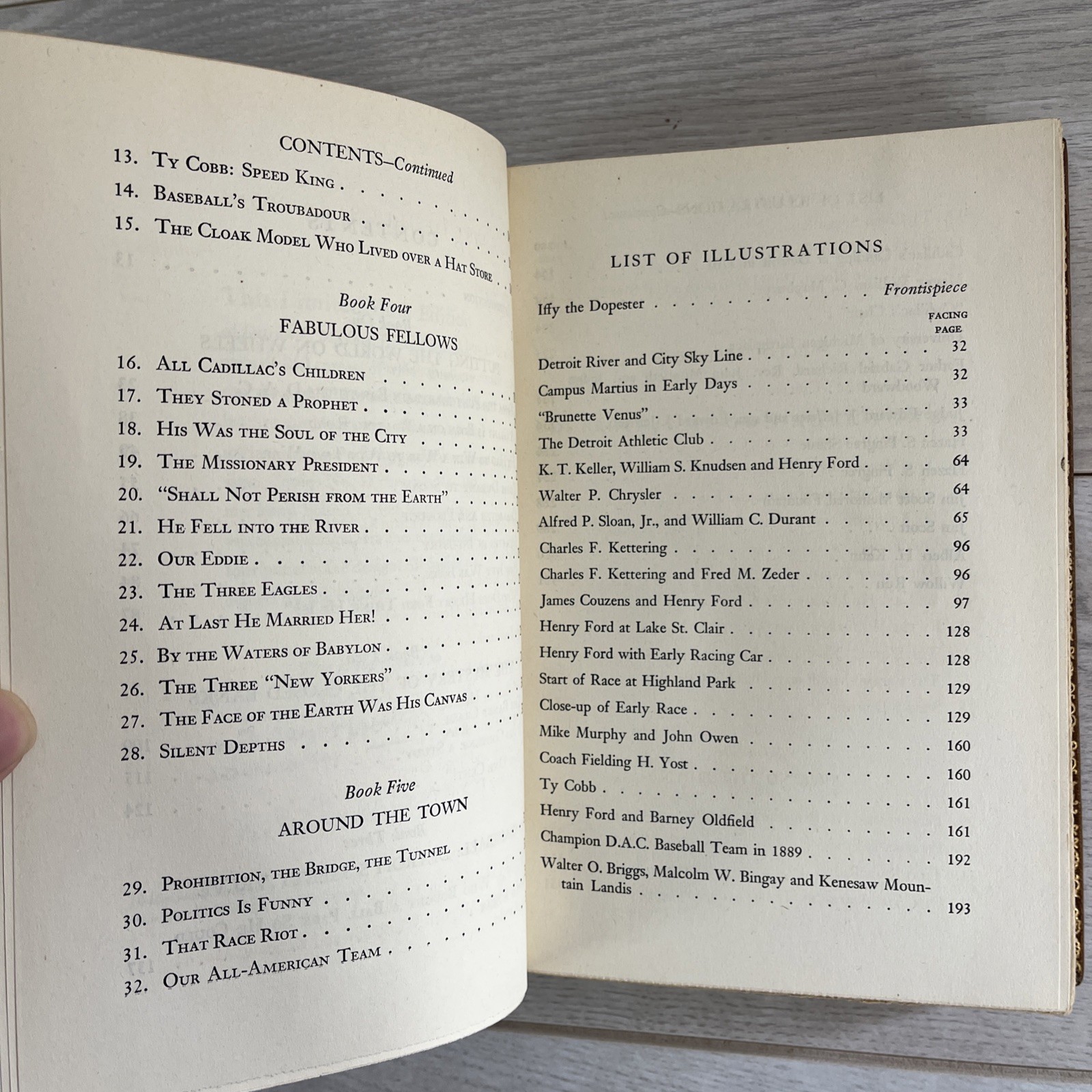 HC Signed,Bobbs-Merrill c1946 Malcolm W. Bingay Detroit is My Own Hometown