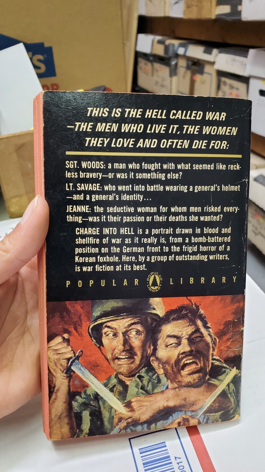 Charge Into Hell By Marvin Allen Karp Popular Library 50-455 1966 Paperback