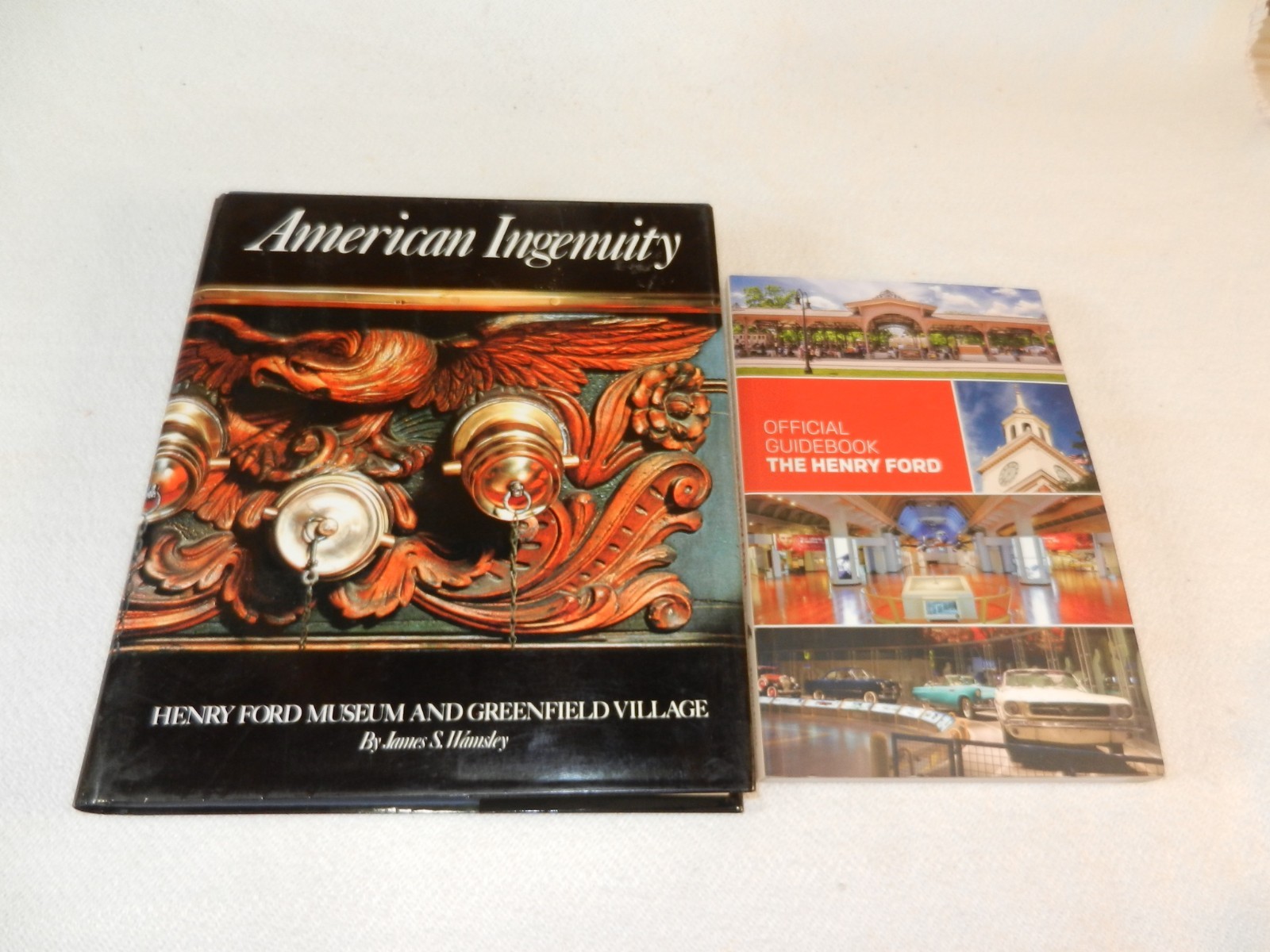 MICHIGAN Dearborn Henry Ford Museum “OFFICIAL GUIDEBOOK” & “AMERICAN INGENUITY”