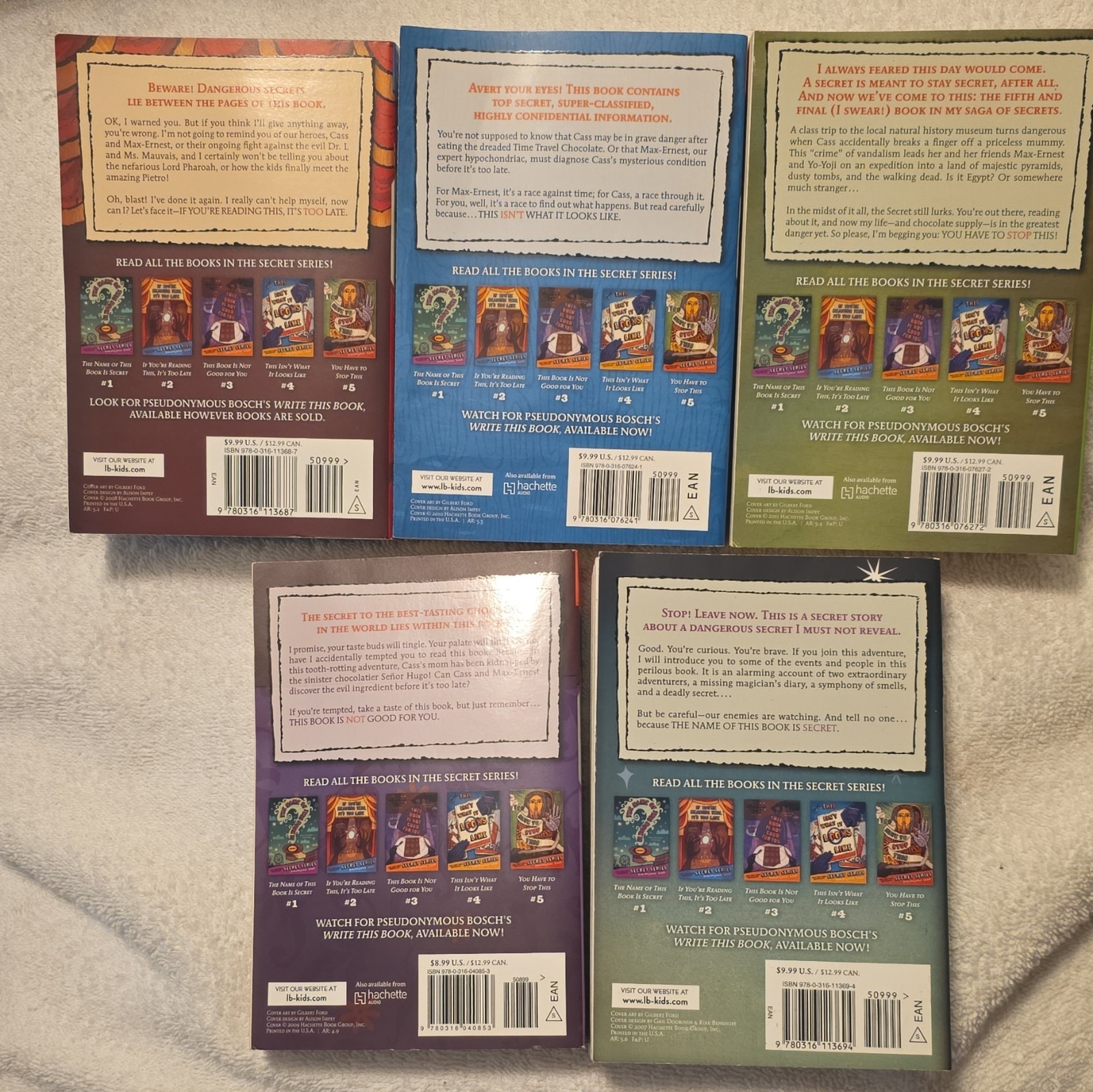 Pseudonymous Bosch – The Secret Series Books 1-5 PB Juvenile Mysteries