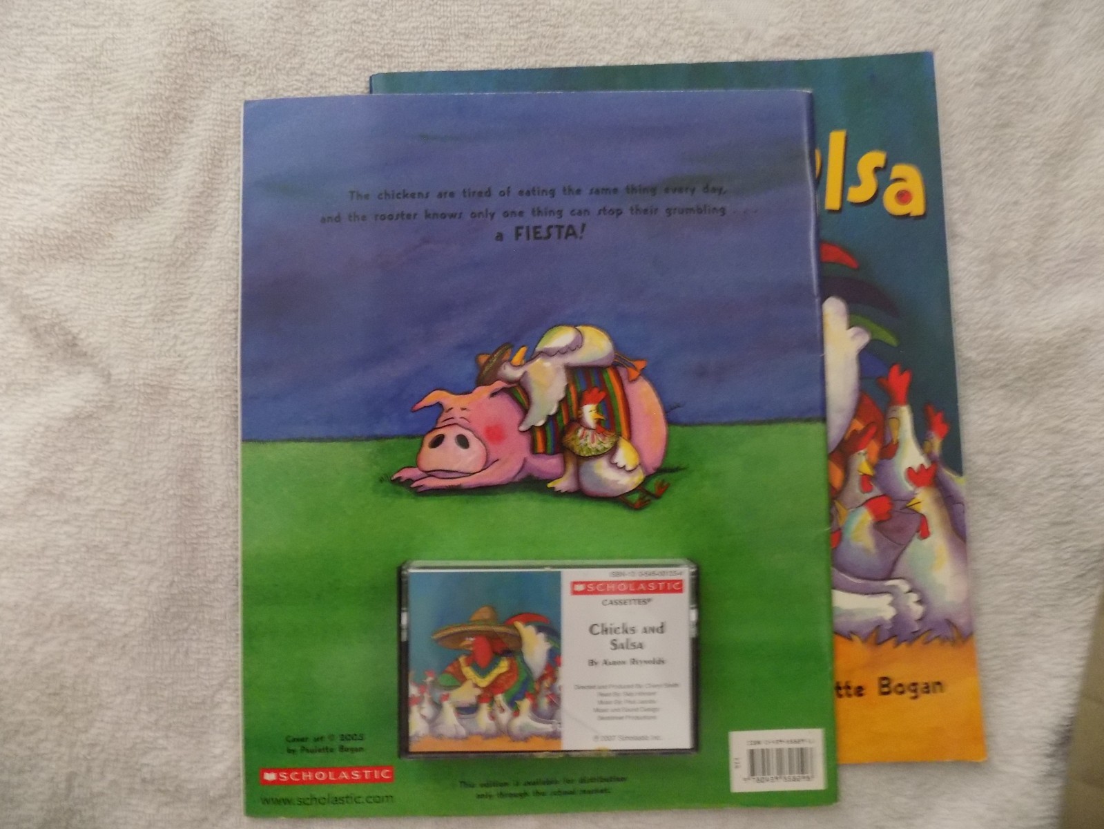 Chicks And Salsa Set of 2 Paperback Books & Cassette Tape Scholastic