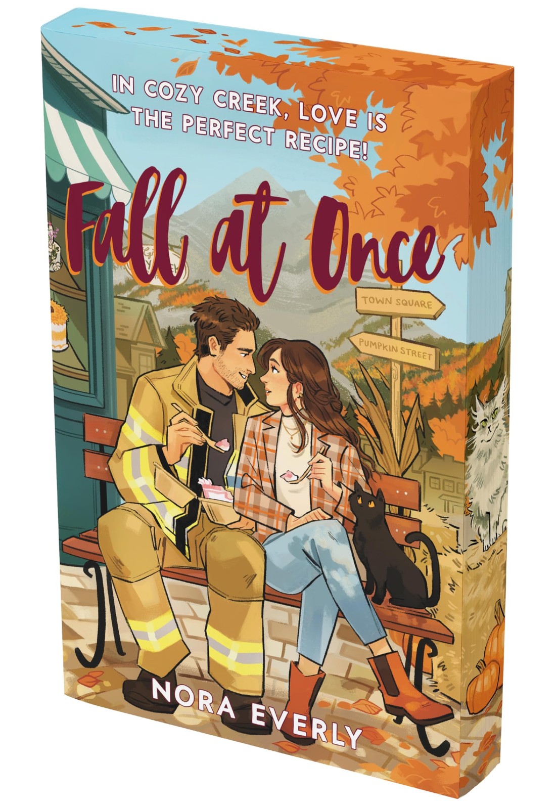 Fall at Once: A Small Town, Autumn-Inspired, Single Dad Firefighter Rom Com…