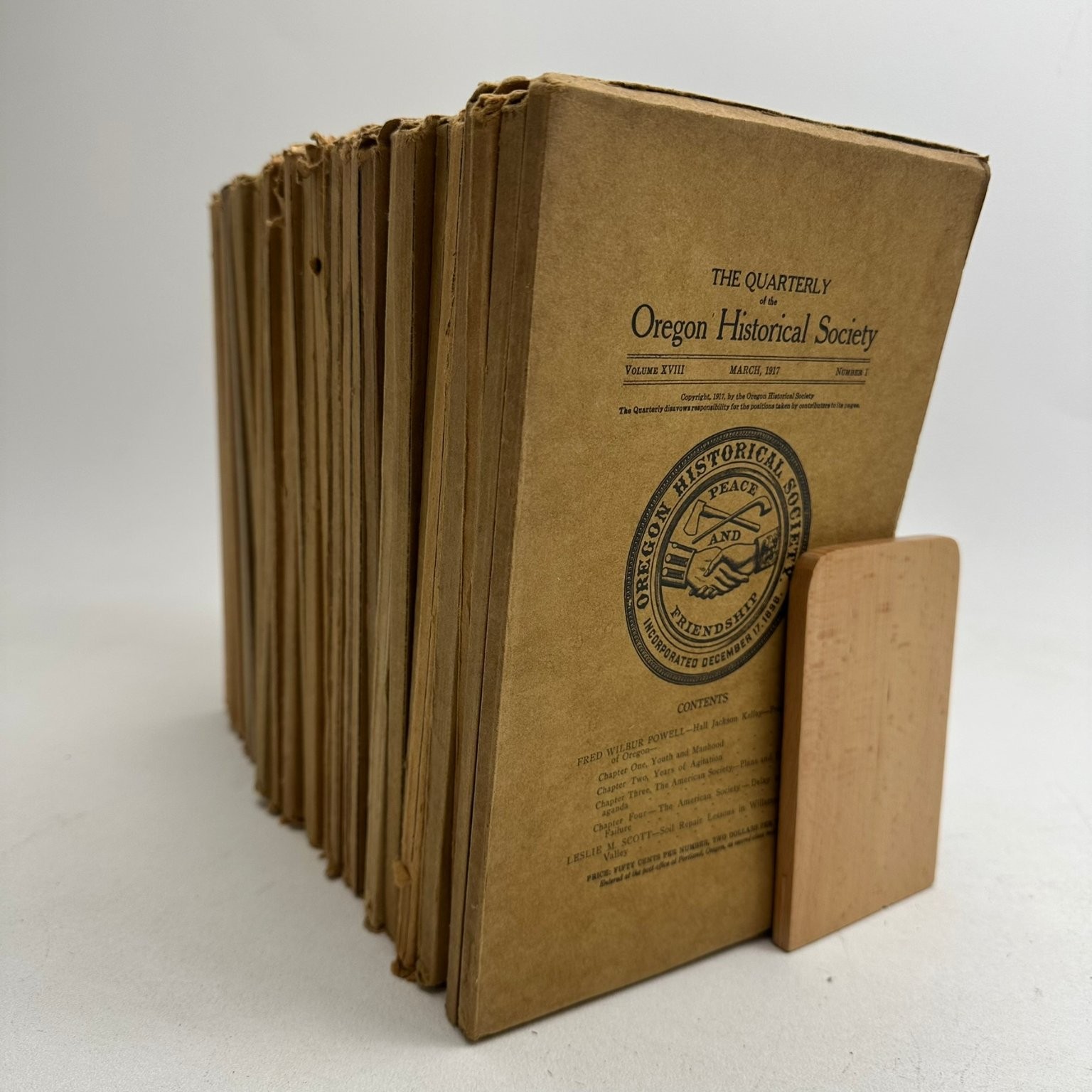 Oregon Historical Society Quarterly 1917-1924 PNW History Journals 32 Volumes
