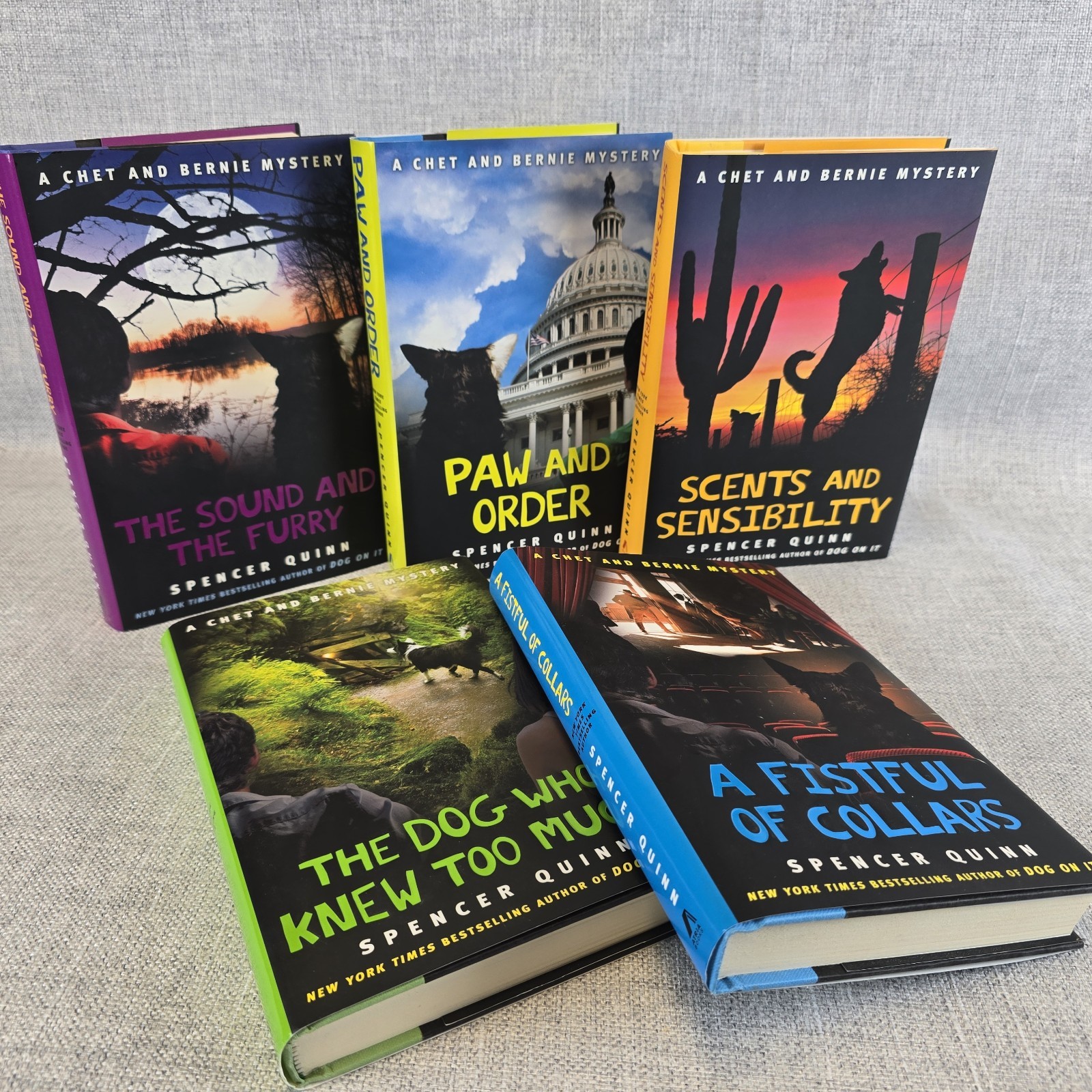 Chet & Bernie Mystery Series Books 5–8 Hardcover Lot – Spencer Quinn – EXC