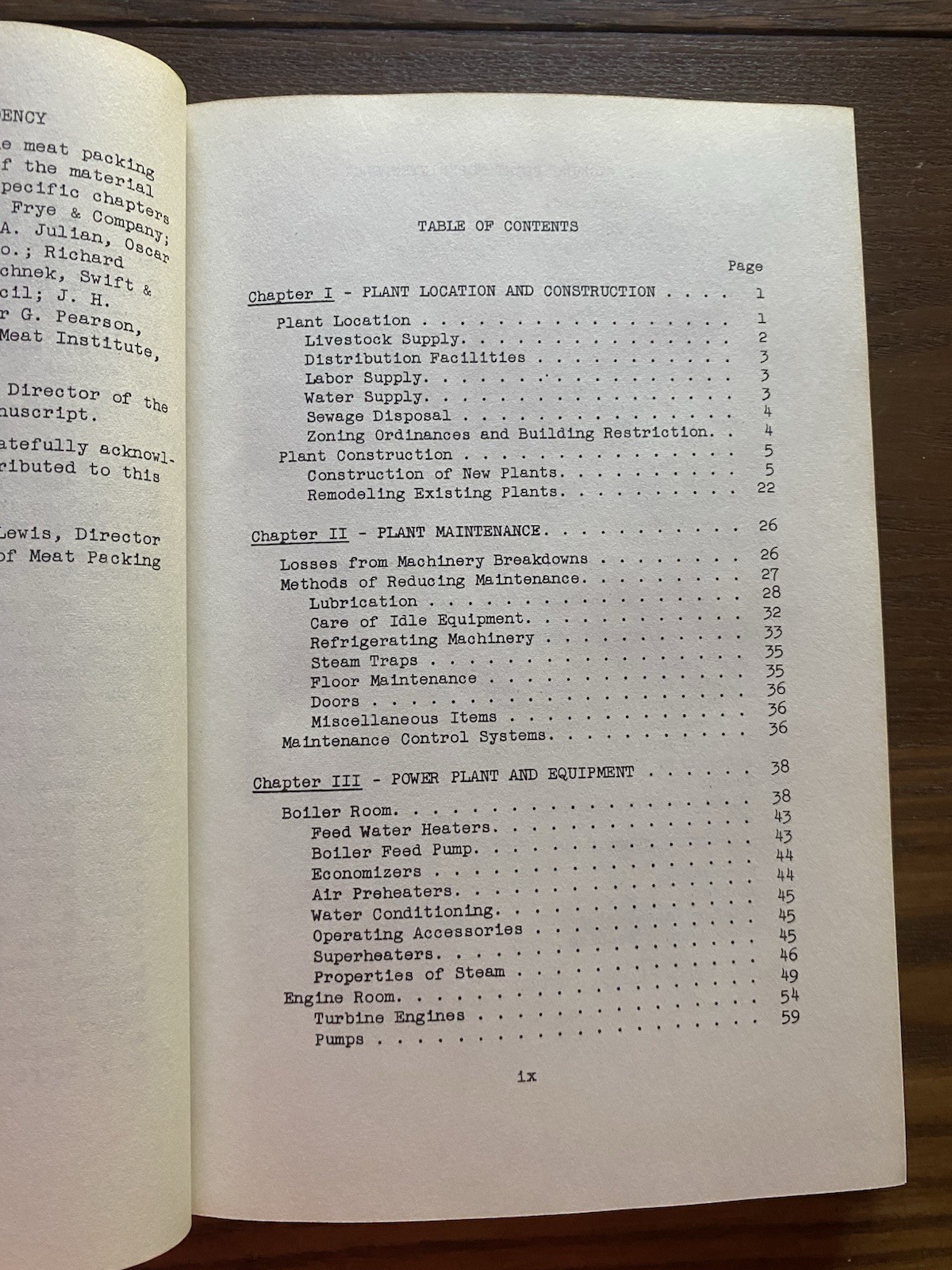 Meat Packing Plant Superintendency 3rd Revised Ed 1955 Hardcover