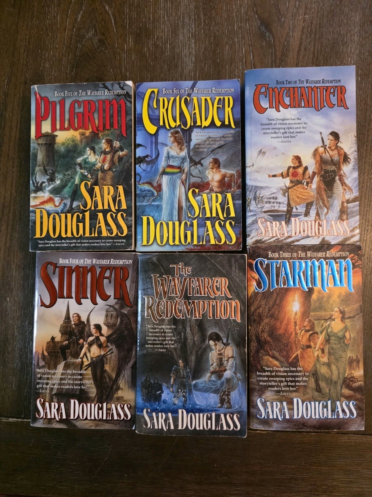 Sara Douglass Wayfarer Redemption Complete Series 6 Book Set Tor Fantasy