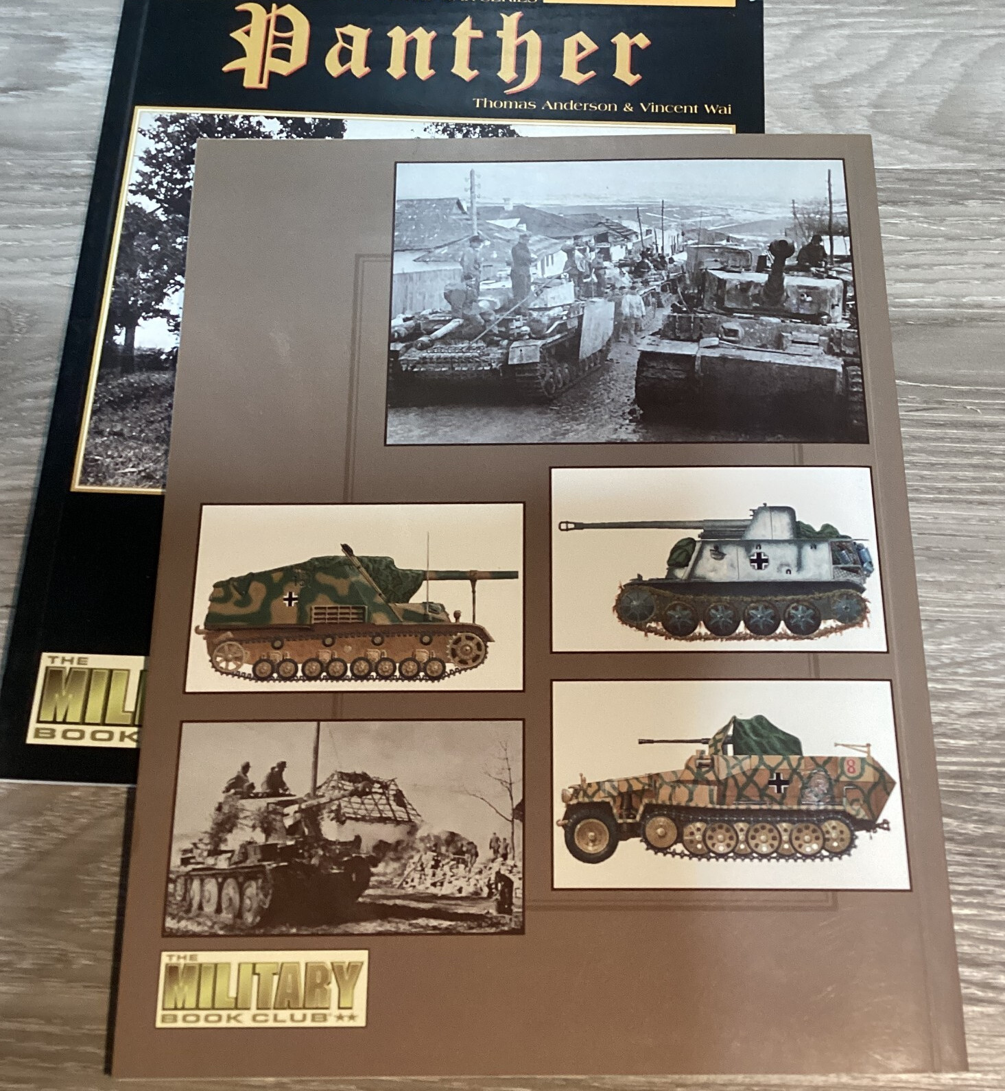 Panther Panzerwaffe Armor At War 2 Book Lot Military Book Club TPB WWII Tank