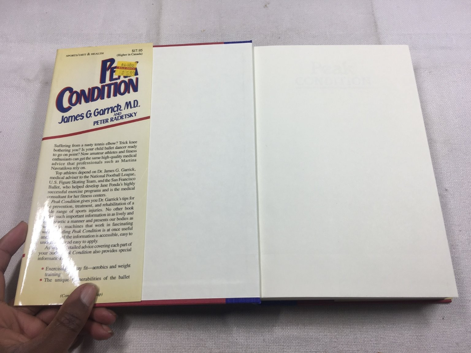Peak Condition Garrick Radetsky 1986 Sports Injuries Fitness Crown