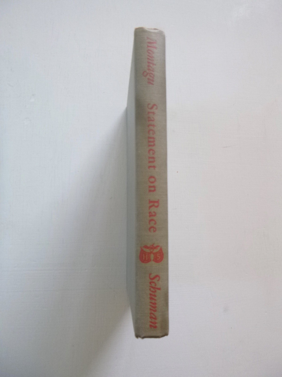 1st ed Statement on Race by Ashley Montagu (hardcover, 1951)  