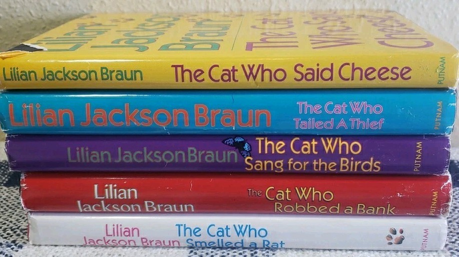 Lilian Jackson Braun “The Cat Who” 5 Book Lot G.P. Putnam’s Sons Hardcover