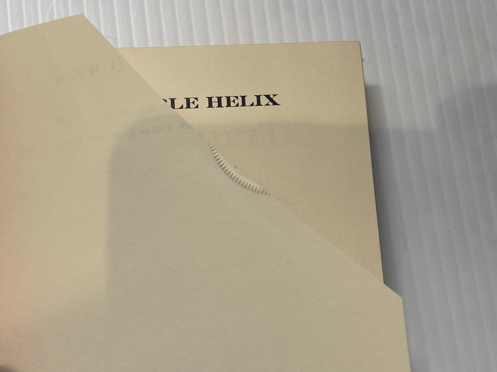 The Double Helix – James D. Watson – First Printing, Atheneum, 1968