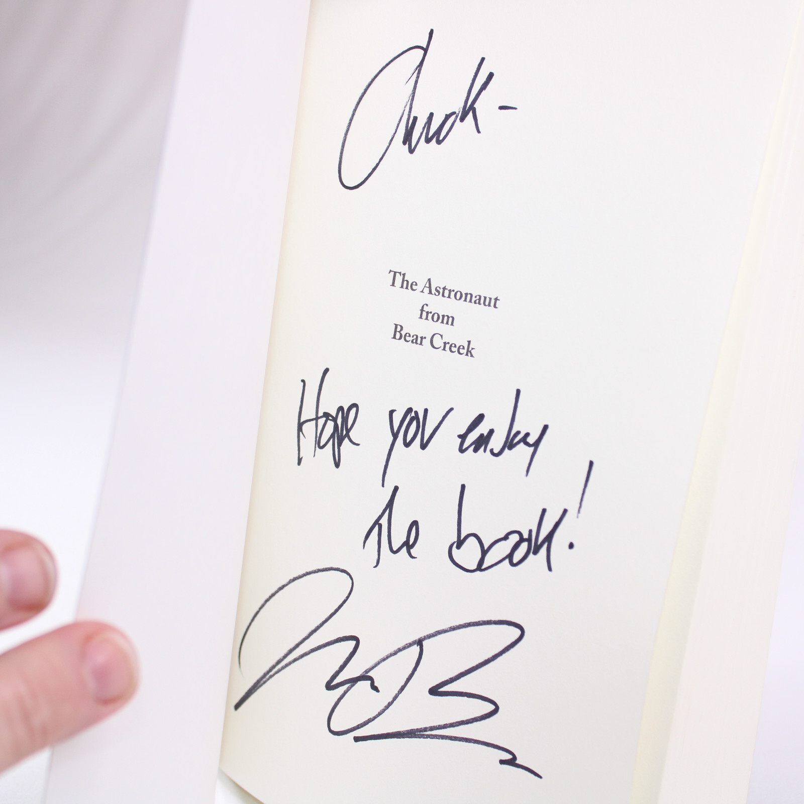 SIGNED THE ASTRONAUT FROM BEAR CREEK By Nick Allen Brown 2015 Trade Paperback