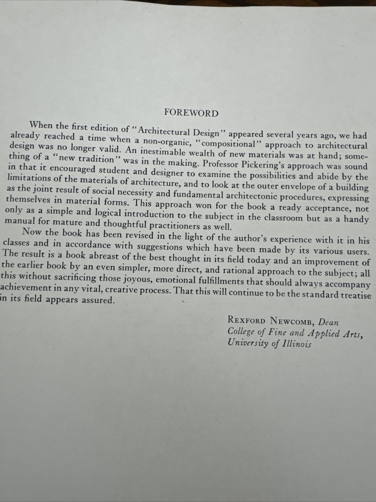Architectural Design by Ernest Pickering 2nd Edition 1947 John Wiley & Sons