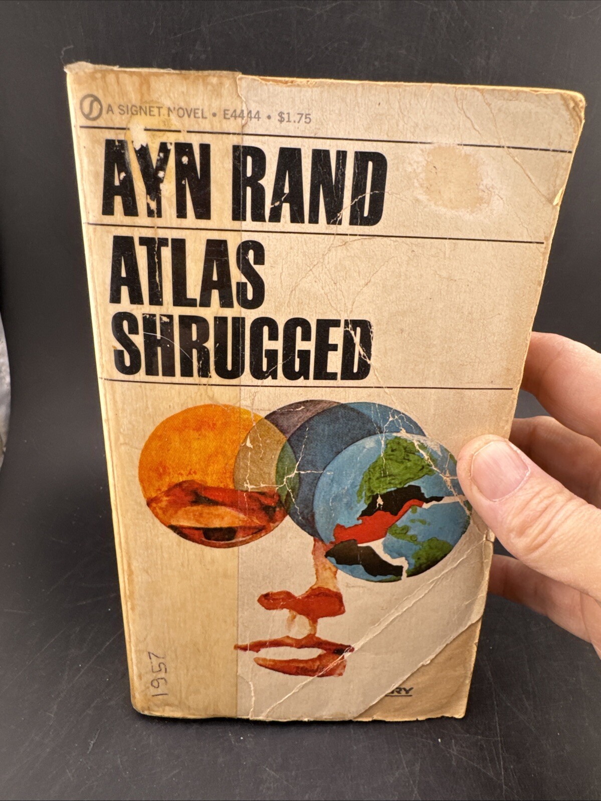 Atlas Shrugged Novel by Ayn Rand Paperback Book 1985 New American Library
