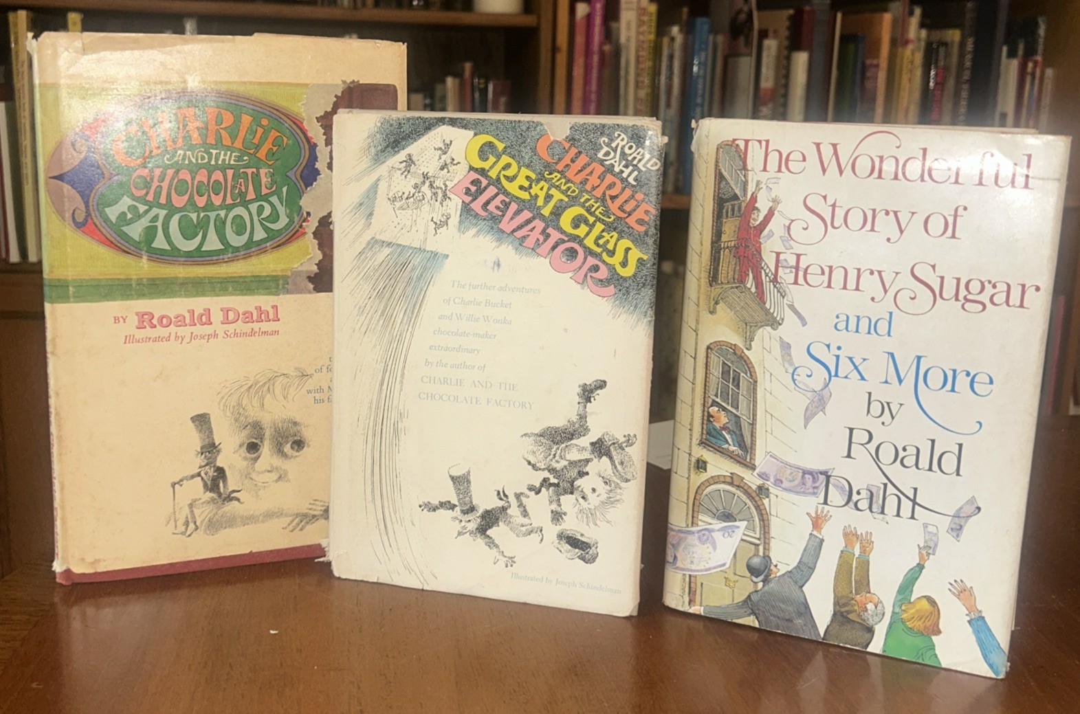 VTG ROALD DAHL Lot Of Three Charlie Chocolate Factory, Henry, Elevator HCDJ VG
