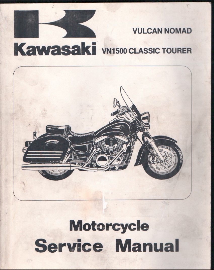 Kawasaki VN1500 Classic Tourer Vulcan Nomad Service Manual 99924-1241-02 MN3058