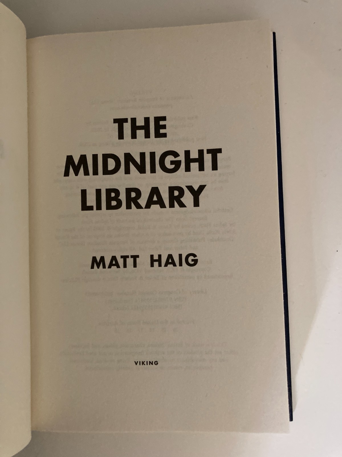 Midnight Library by Matt Haig (2020, Hardcover) 1st Edition w/Protective Cover