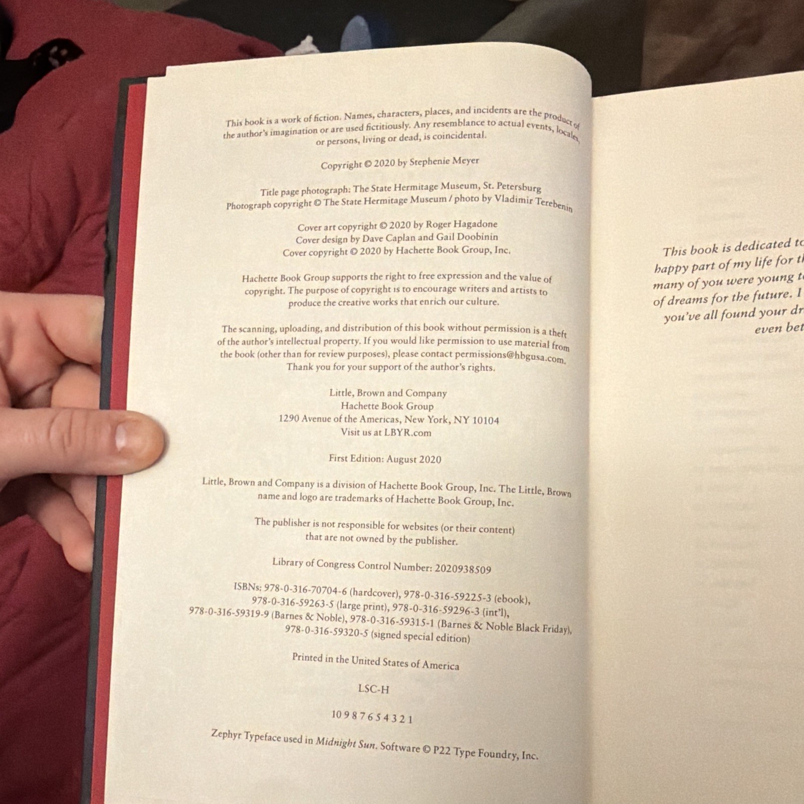 Stephenie Meyer Midnight Sun Twilight Saga 2020 Hardcover First Edition