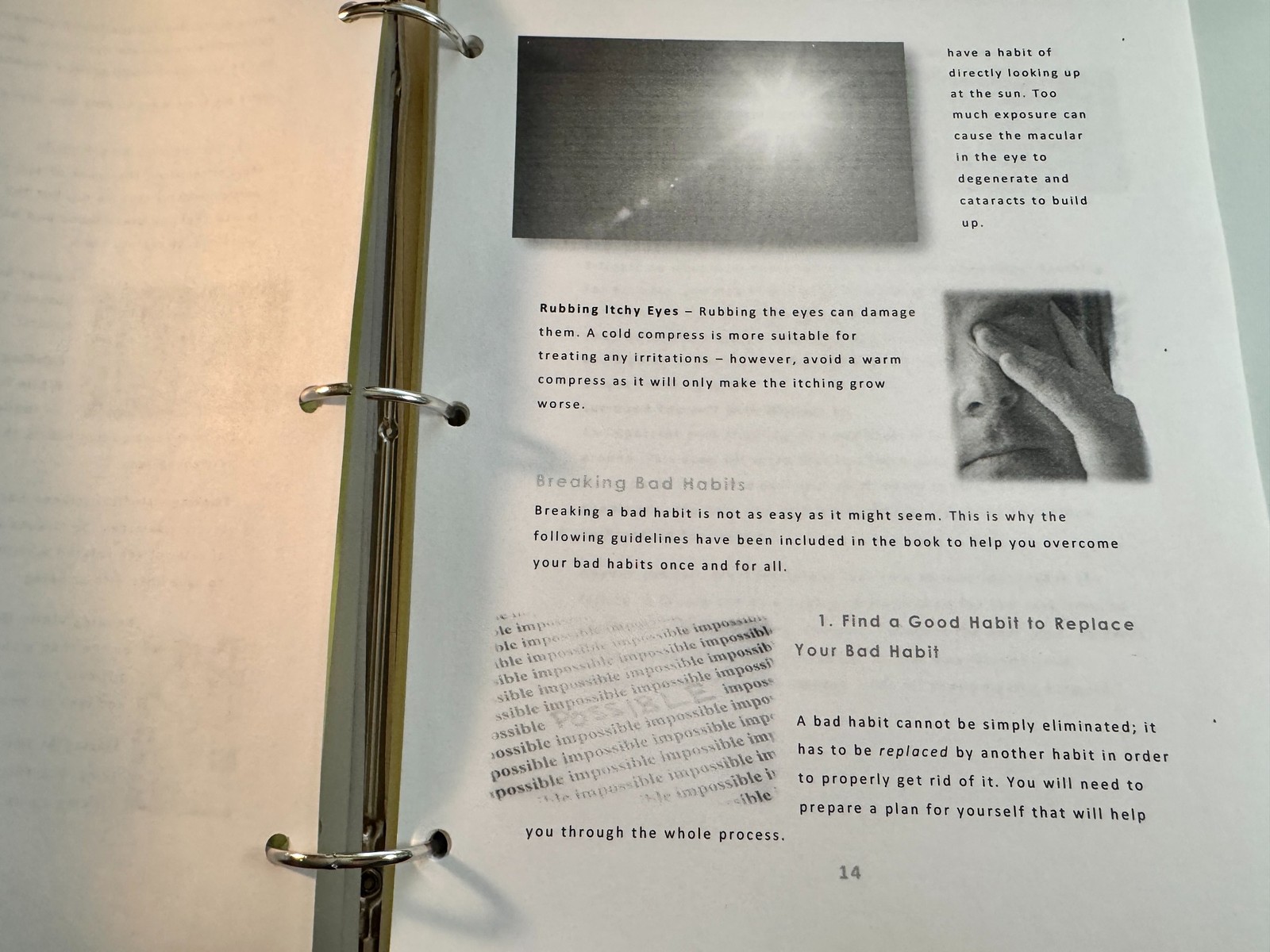 Restoring Vision Naturally * 2014 Binder 150 + pages * Natural Health