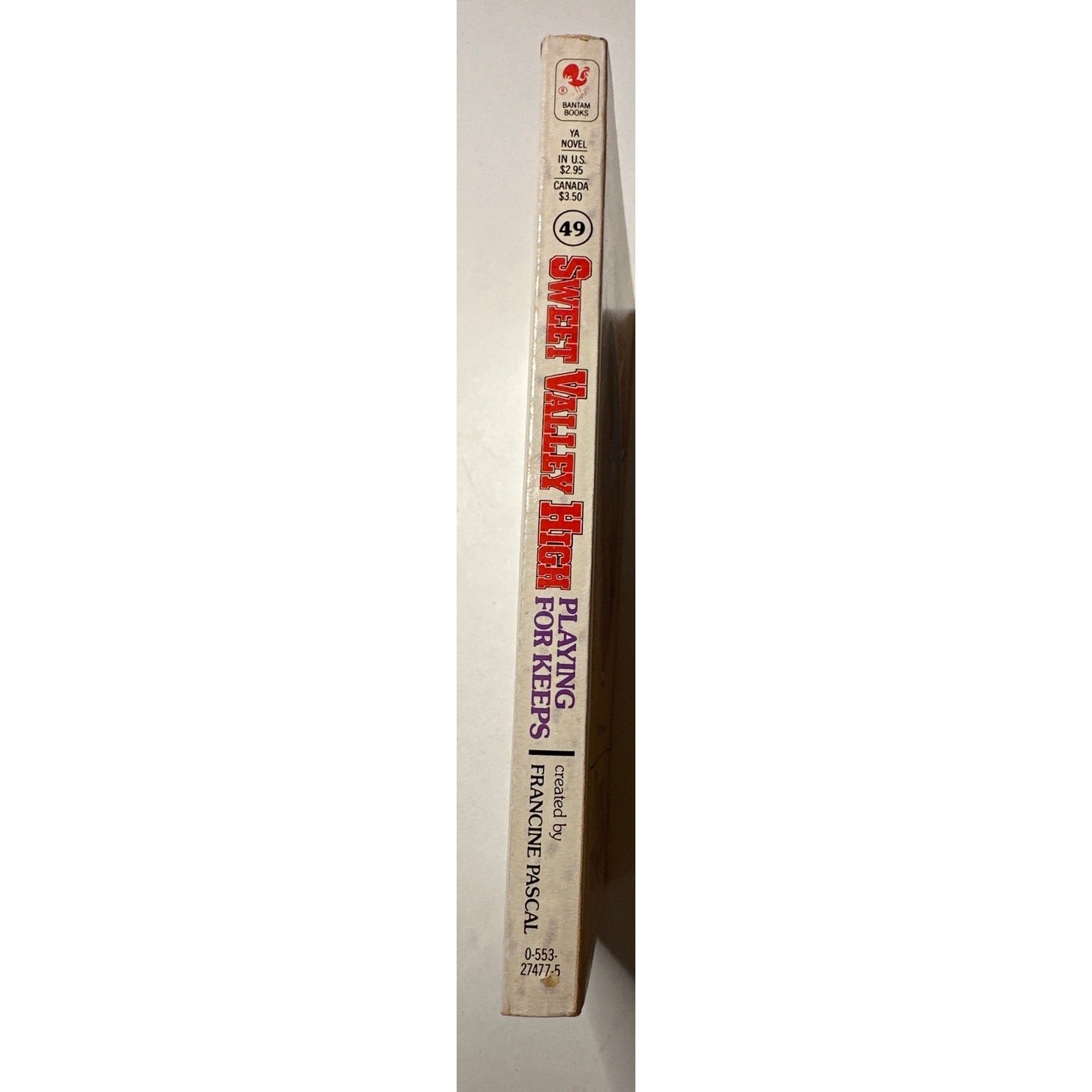 Sweet Valley High 1ST Edition First Print Book #49 Playing For Keeps VTG 1980’s
