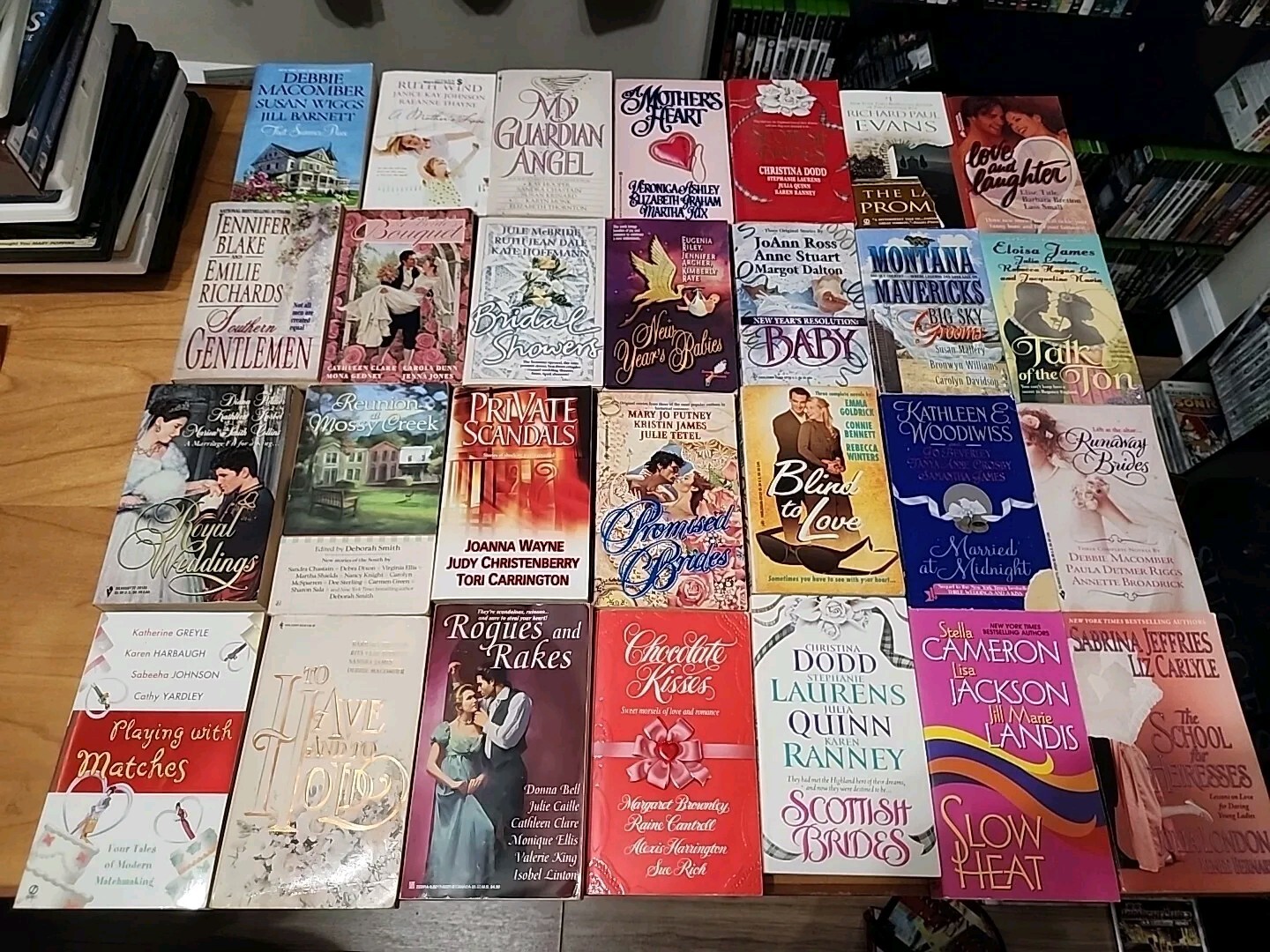 Lot of 28 Historical Romance Paperback Books, Novels Mixed Genres/Authors/Titles