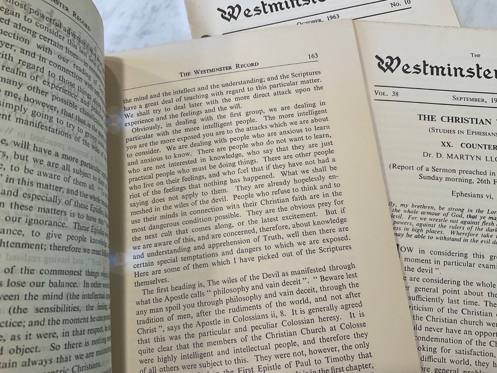 4 Westminster Record 1963 Martyn Lloyd Jones Cults Counterfeits Philosophy