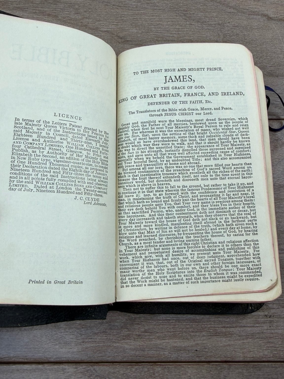 Holy Bible King James Version Illustrated 1952 Collins KJV Scripture