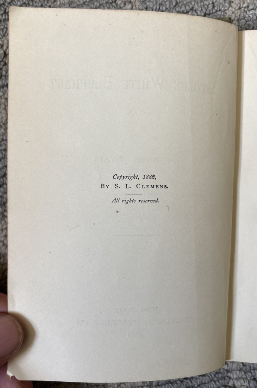 The Stolen White Elephant Mark Twain 1888