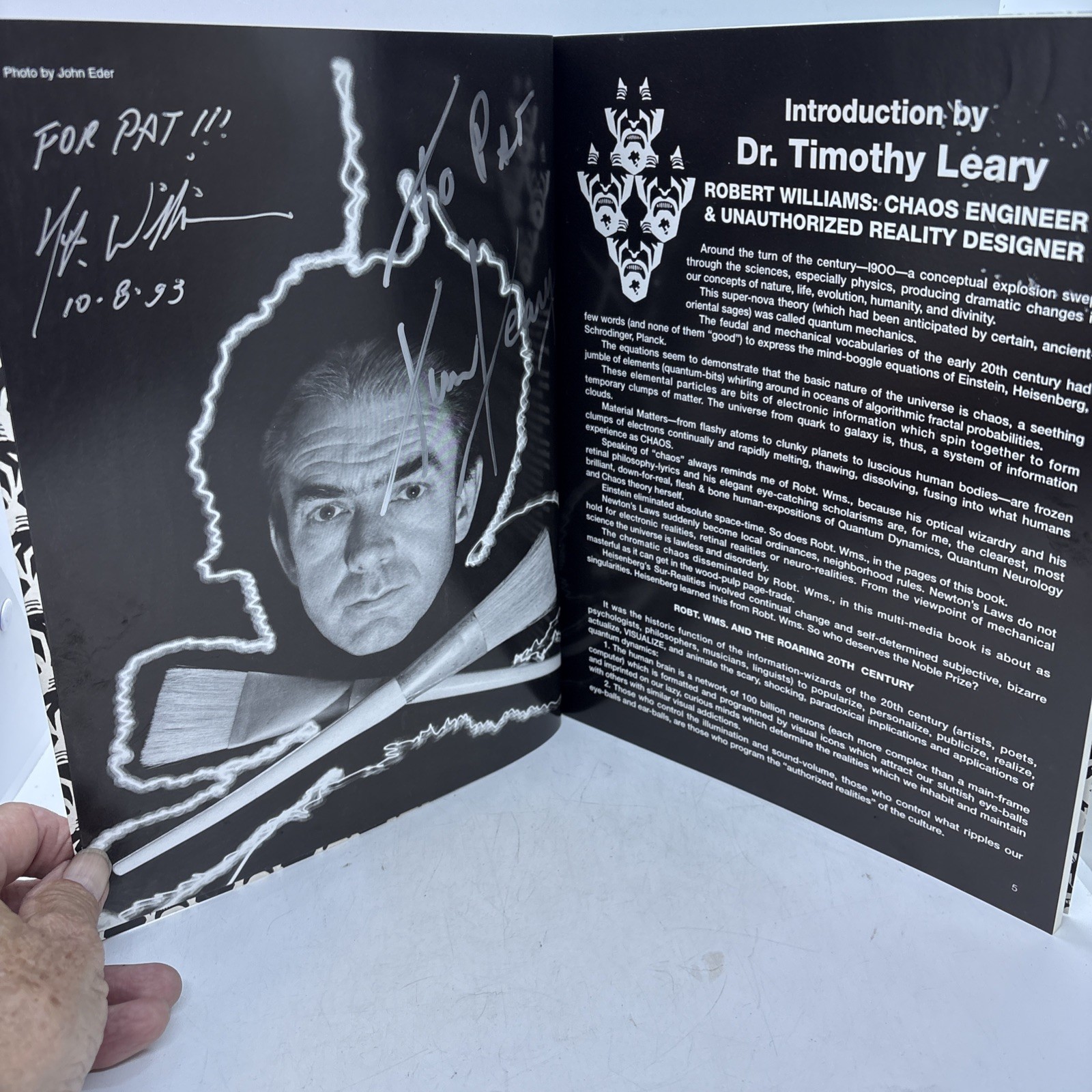 Robert Williams/Tim Leary SIGNED AUTOGRAPHED Views From A Tortured Libido Rare