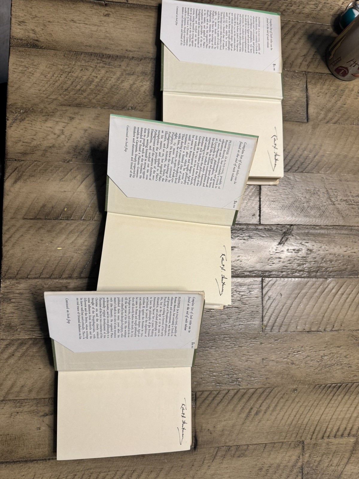 Plotinus Enneads Vol 1, 2, 3 translated by H. Armstrong – Loeb Classical Library