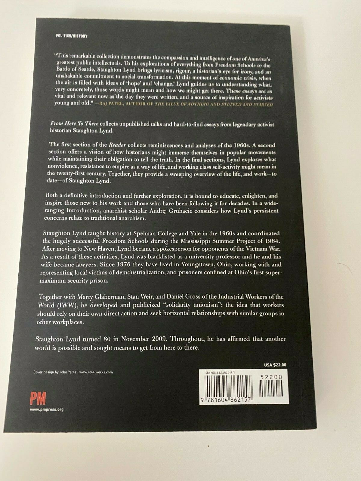 Staughton Lynd: From Here to There | PM Press | as new, unread PB
