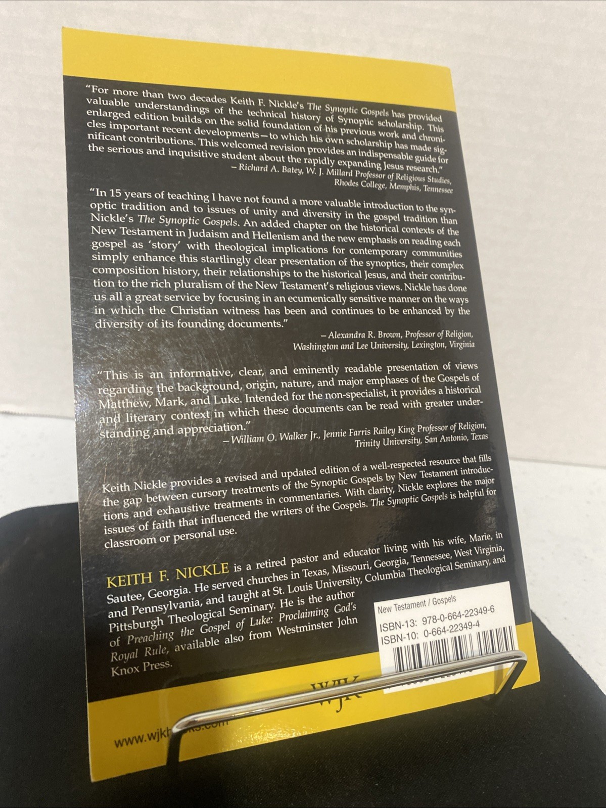 Synoptic Gospels : An Introduction by Keith F. Nickle (2001, Trade Paperback)