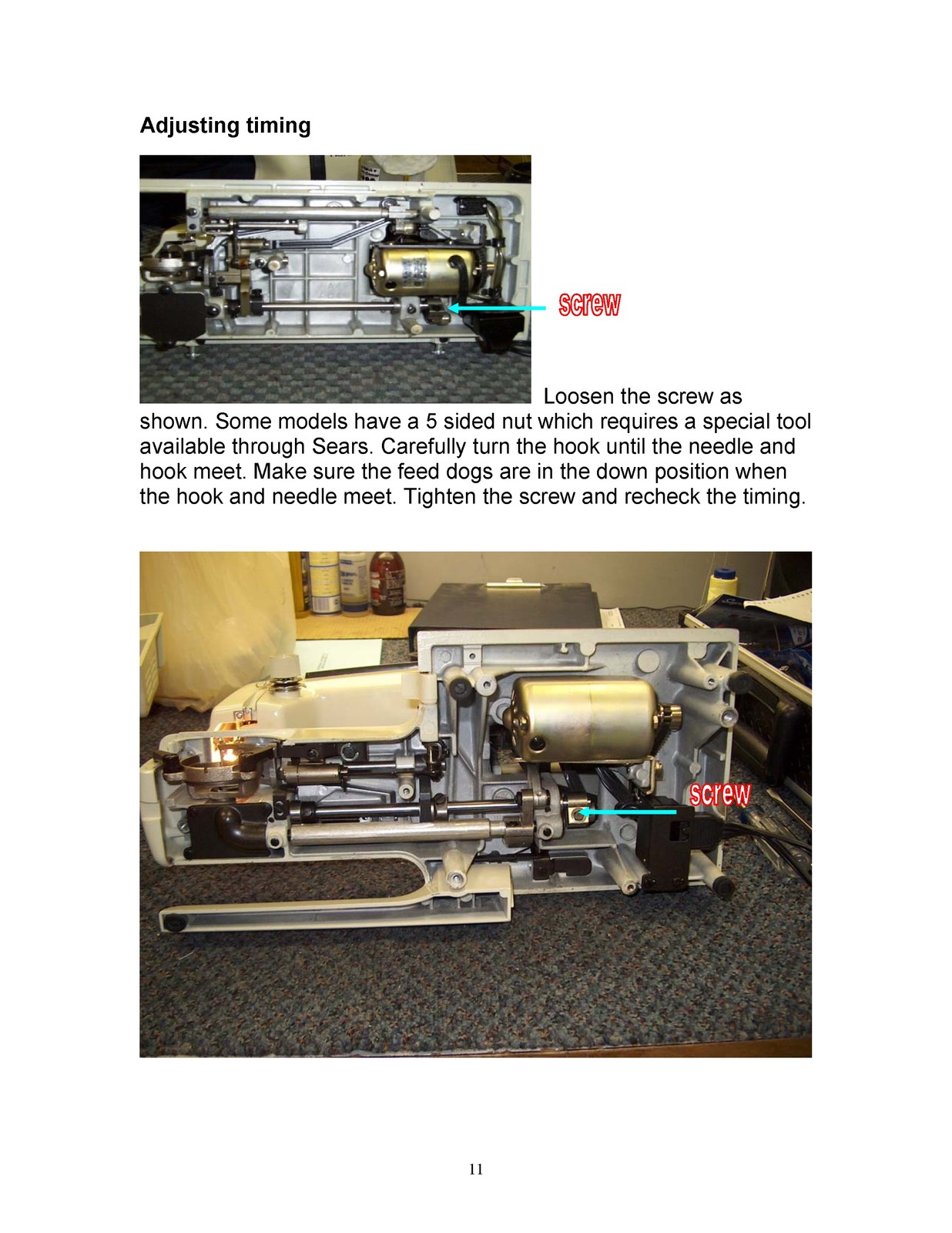 KENMORE 158 Series Sewing Machine Tune-Up Guide Manual – WIRE BOUND – COVERS
