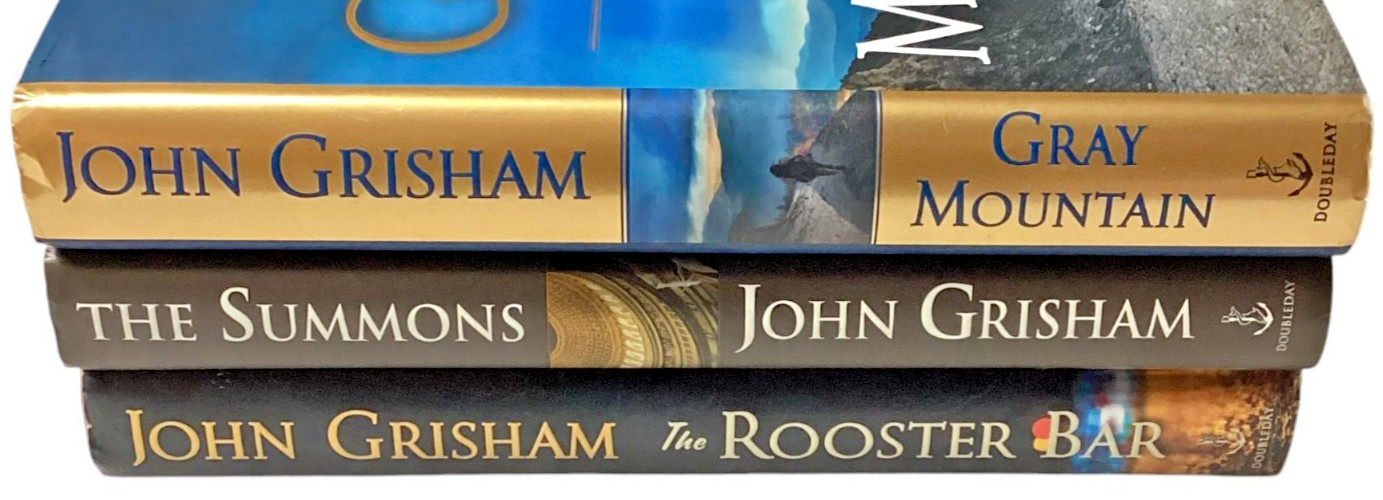 John Grisham: The Rooster Bar, The Summons & Gray Mountain, HC, 3 Books