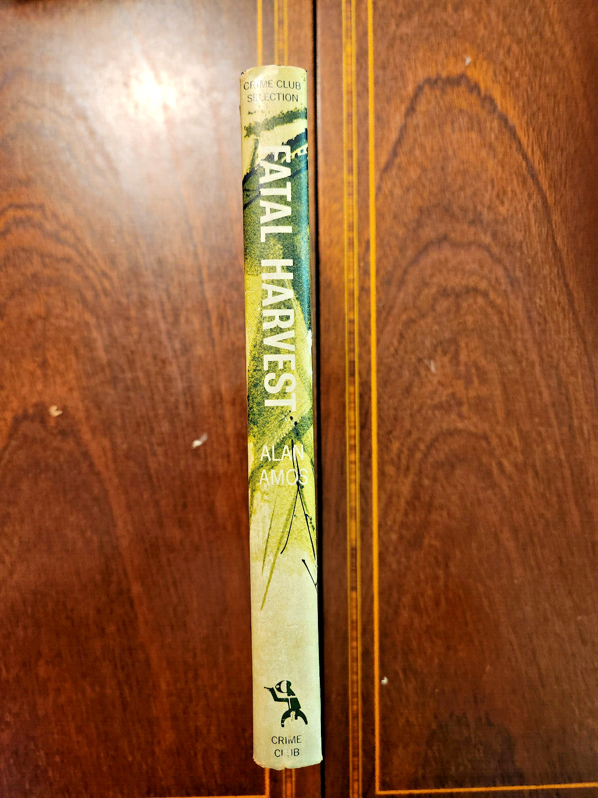 FATAL HARVEST ALAN AMOS 1957 CRIME CLUB 1ST EDITION HCDJ