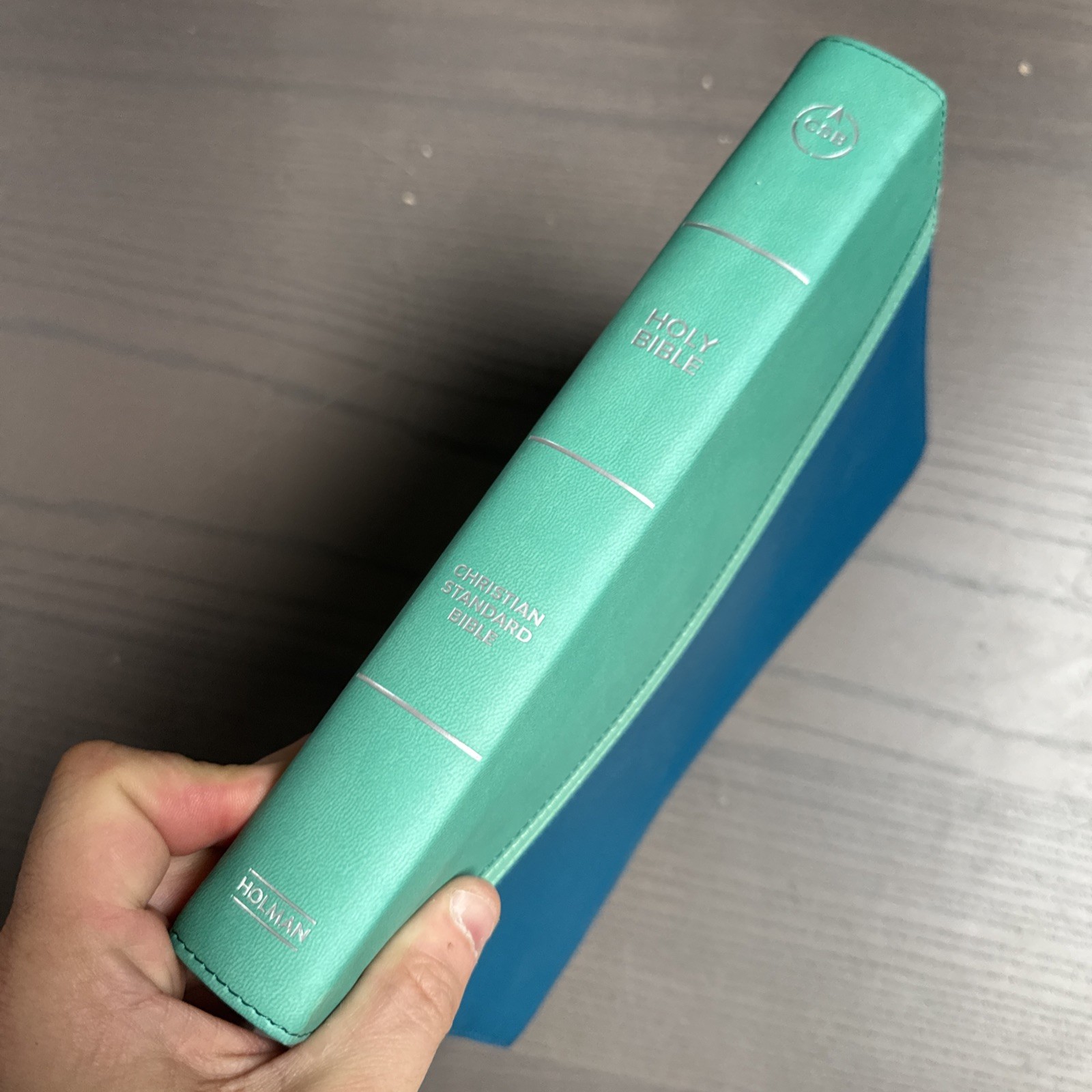 Holman Rainbow Study Bible CSB Two Tone Teal Blue Color