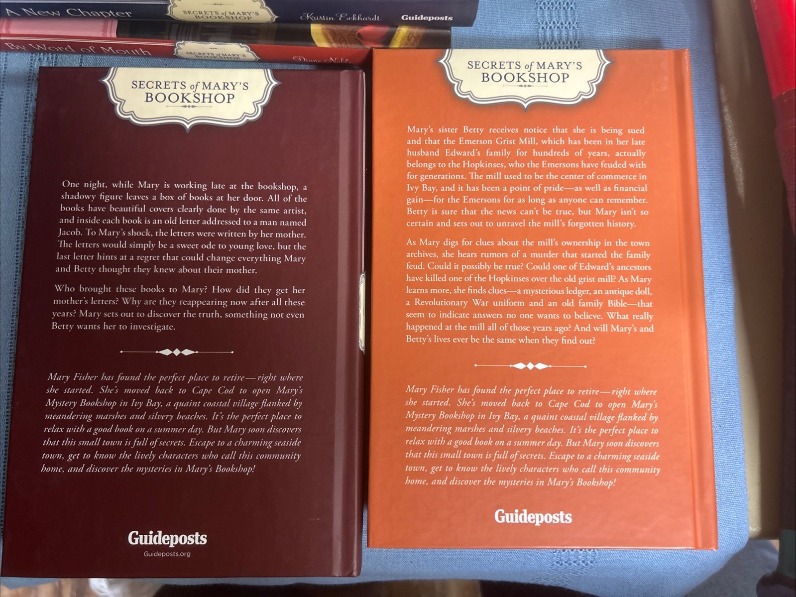 LOT OF 6 SECRETS OF MARY’S BOOKSHOP Mysteries HC 2012 Guideposts VGC