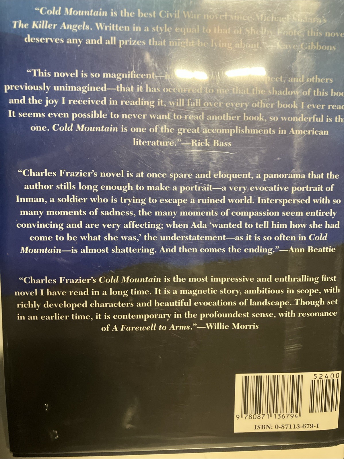 Signed Charles Frazier “Cold Mountain” 1st Edition Ex