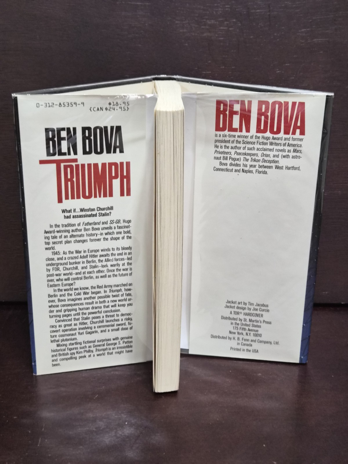 ​​Ben Bova TRIUMPH 1993 SIGNED 1st Ed 1st Print HCDJ LN Alternate History WWII