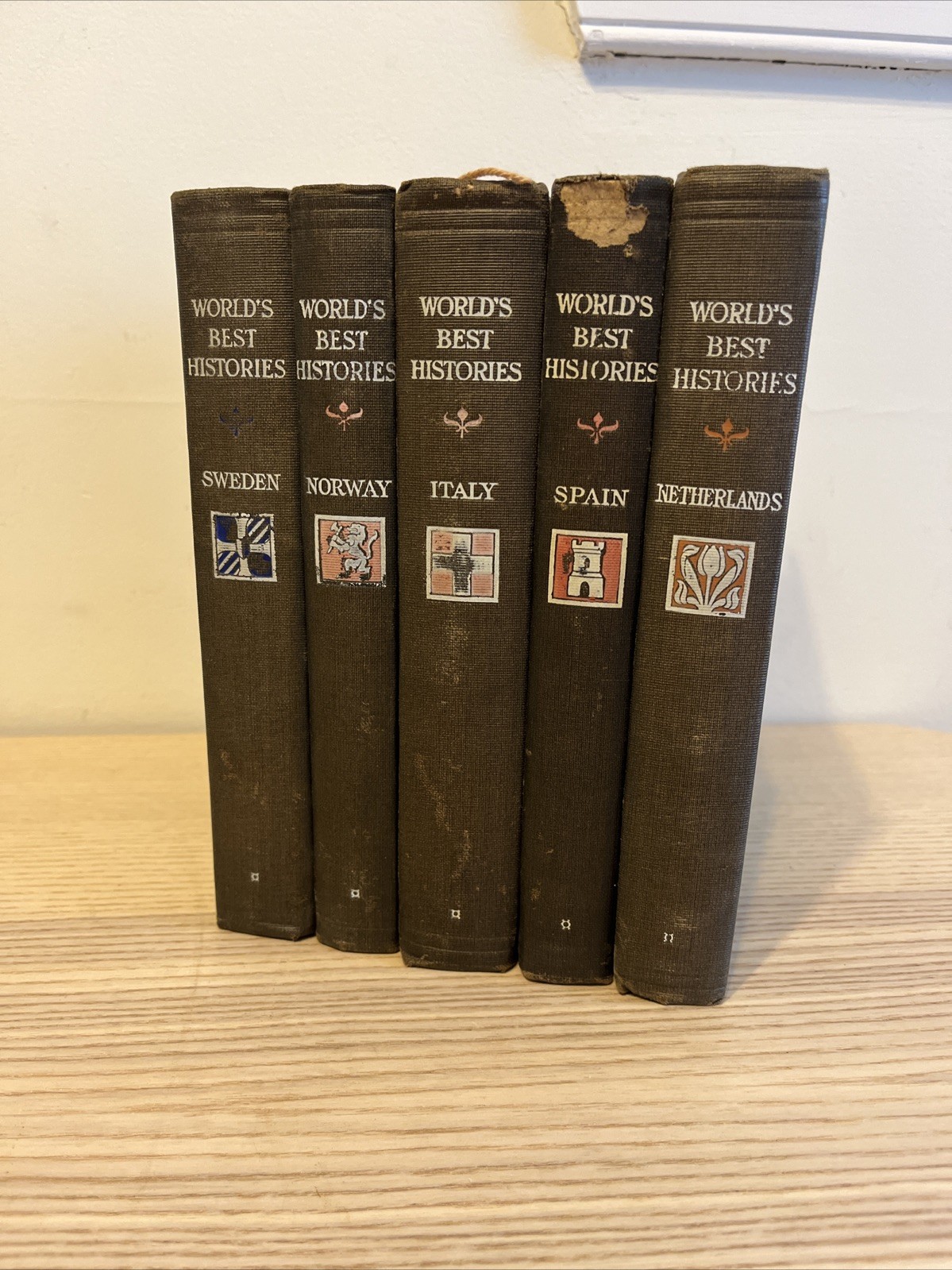 World’s Best Histories: Lot 5 Various Book Sets 1900s Italy Spain Norway Sweden