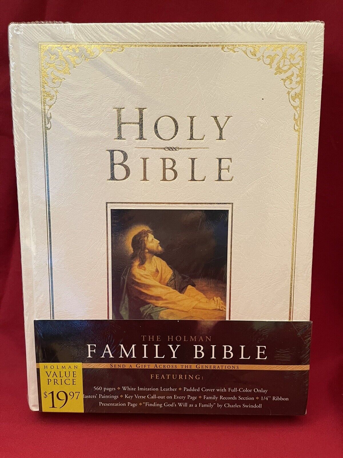 The Holman Family Bible White Imitation Leather 11.25″ x 8.5″