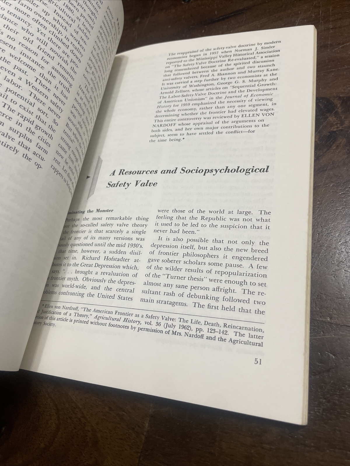 RAY ALLEN BILLINGTON, THE FRONTIER THESIS. AMERICAN HISTORY. 1966