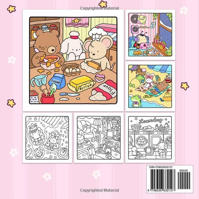 Cozy Friends by Coco Wyo: Cute & Comfy Coloring Book | Paperback