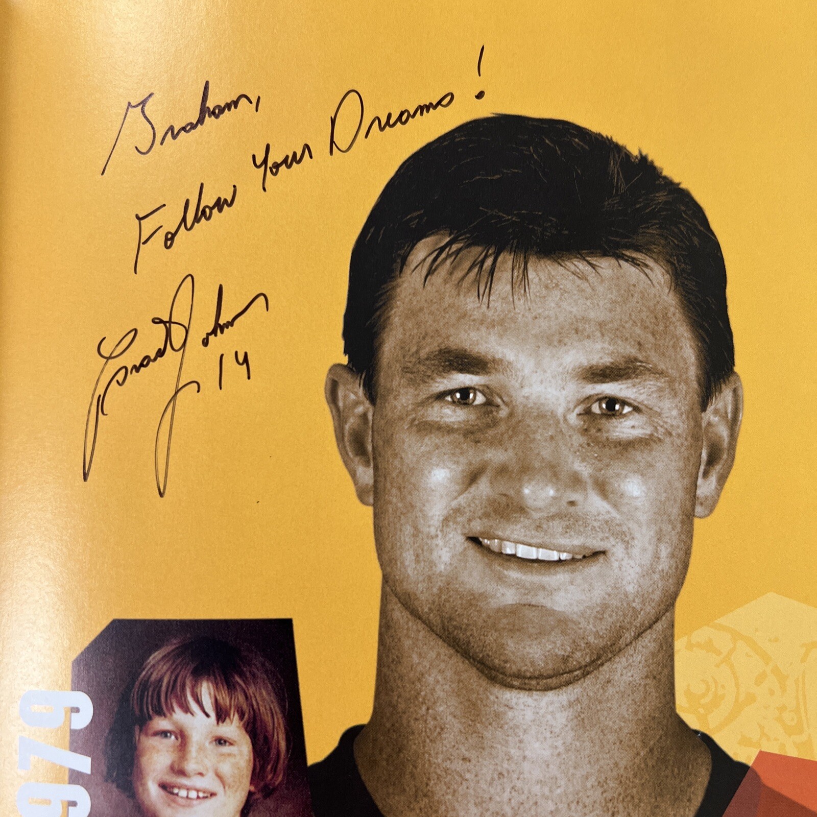 Tampa Bay Buccaneers Football SIGNED Greg Brown HC Brad Johnson Play Passion