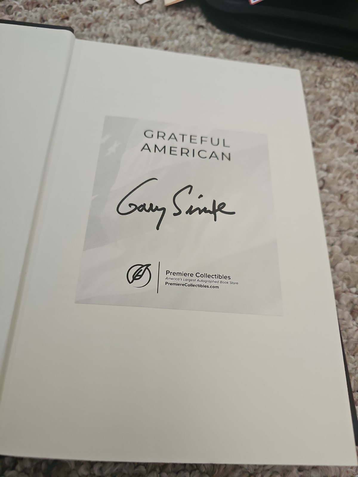 ‘Signed’ GRATEFUL AMERICAN by Gary Sinise (2019) 1st EDITION